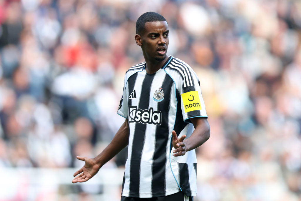 Alexander Isak looks on during Newcastle United FC v Everton FC - Premier League