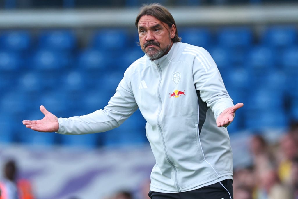Daniel Farke during Leeds' draw with Villarreal.