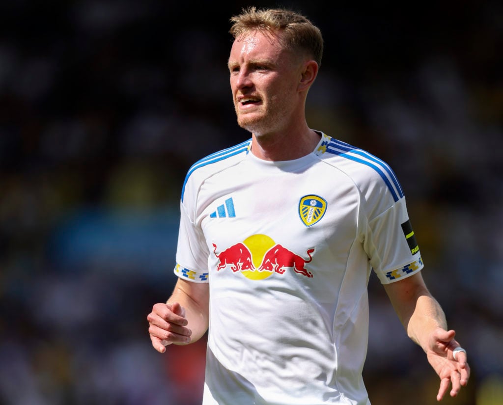 Sean Longstaff playing for Leeds United.