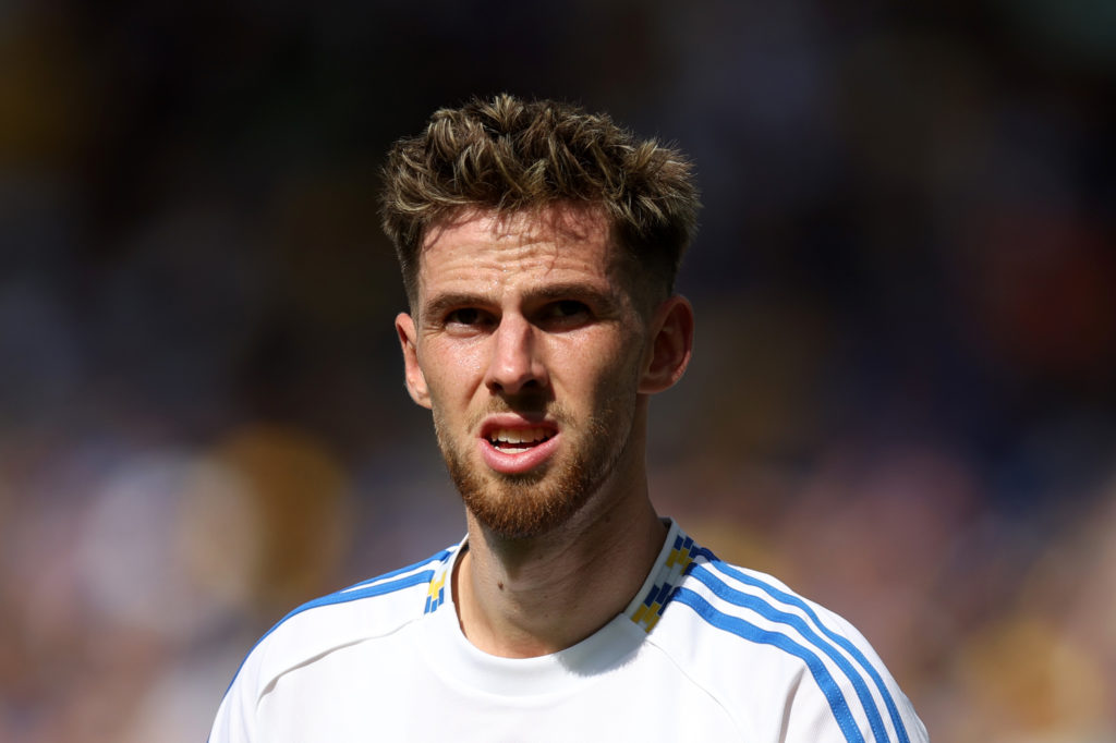 Anton Stach in action for Leeds against Villarreal.