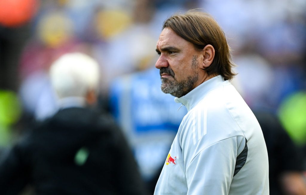 Daniel Farke during Leeds' friendly against Milan.