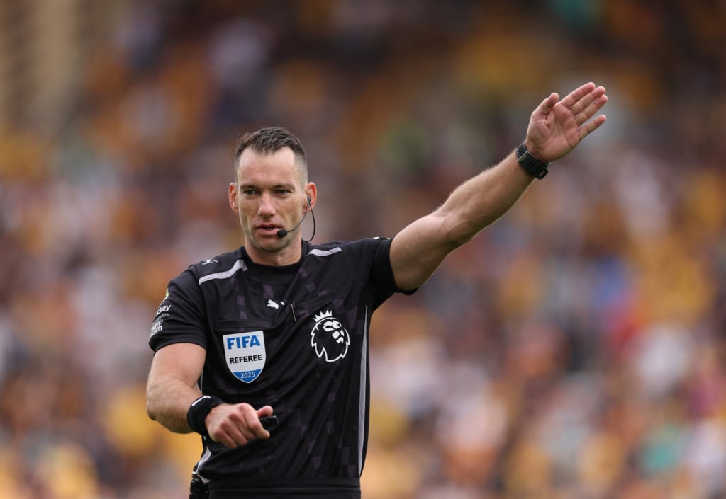 Referee Jarred Gillett.
