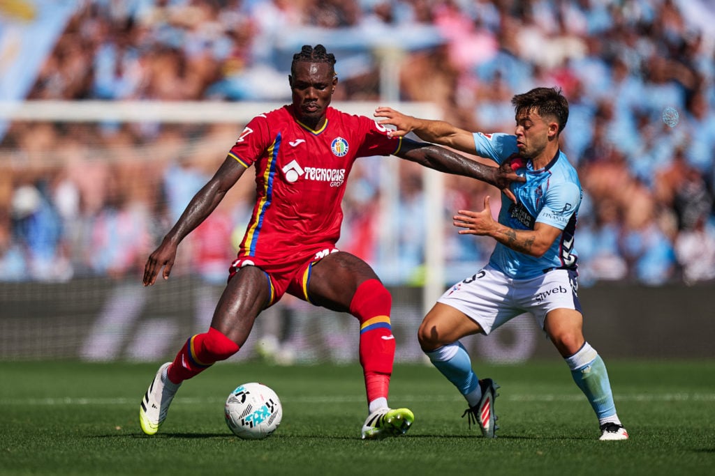 Christantus Uche in action during RC Celta de Vigo v Getafe CF - LaLiga EA Sports