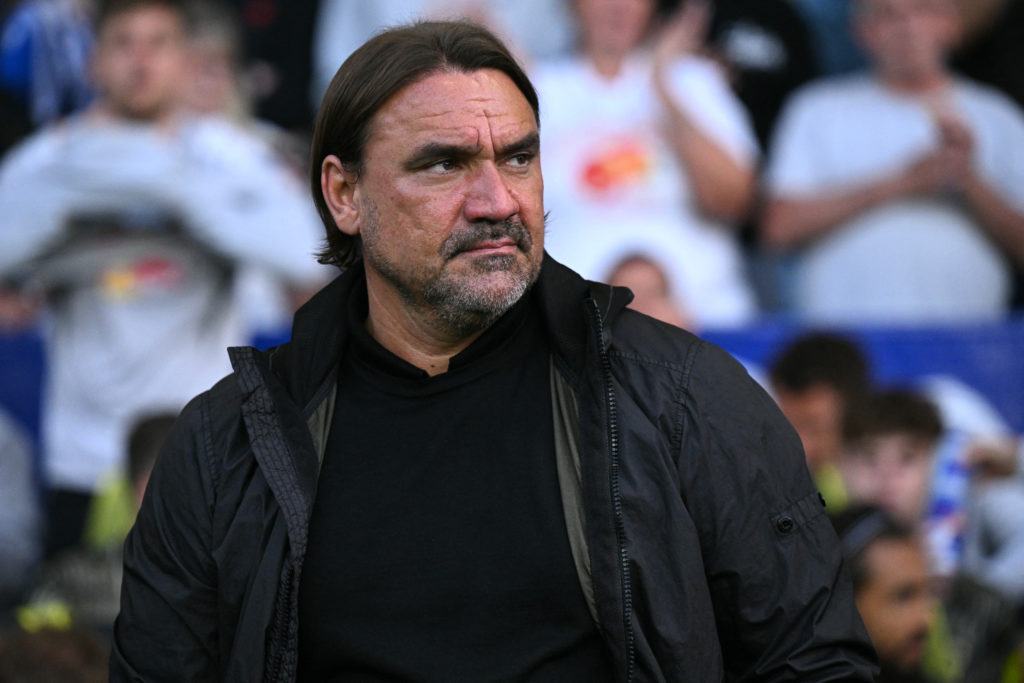 Daniel Farke during Leeds clash v Sheffield Wednesday.