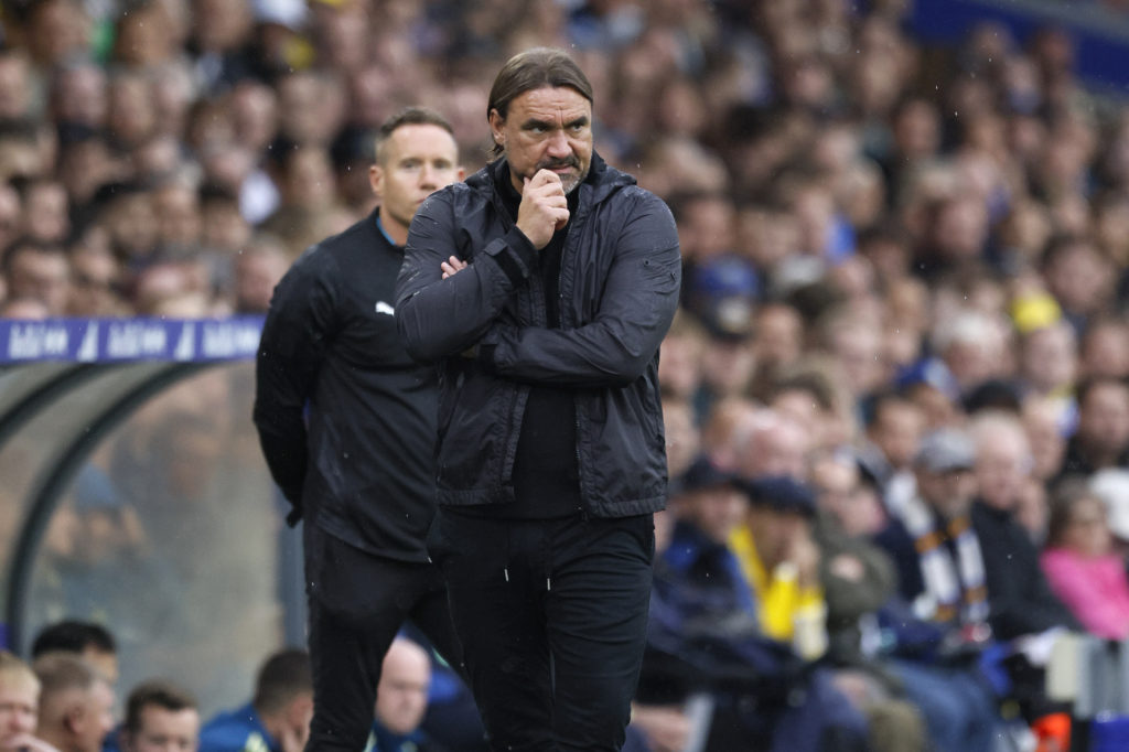 Daniel Farke, Leeds manger during game v Newcastle United.