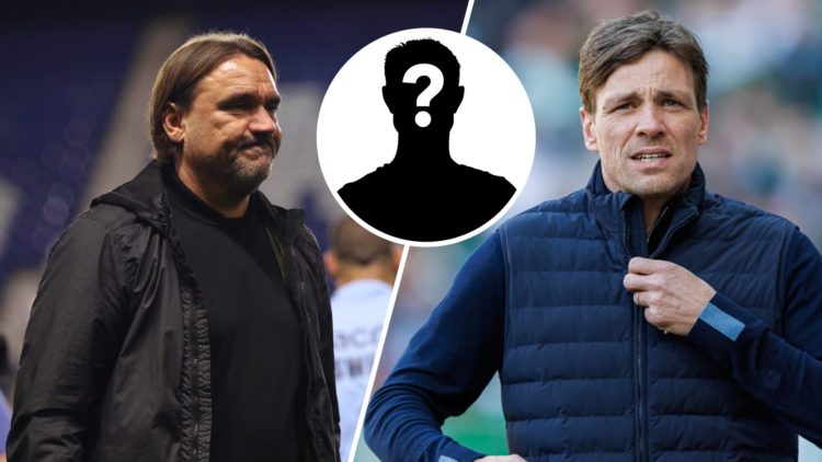 Split image of Leeds United manager Daniel Farke and Werder Bremen boss Clement Fritz