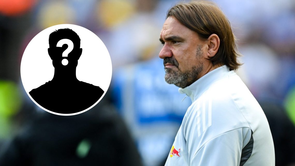 Daniel Farke - Leeds United manager (right) and mystery player inset (left)