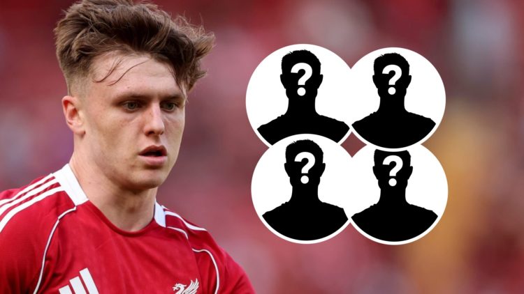 New Leeds target Ben Doak in action for Liverpool.
