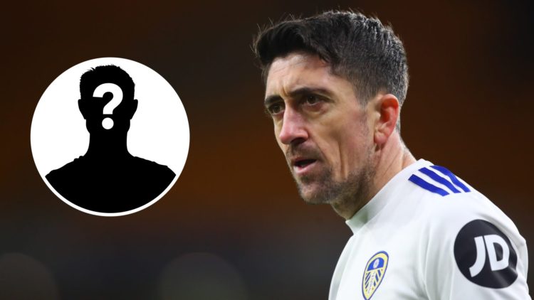 Leeds United attacking midfielder Pablo Hernandez (right) with mystery player inset