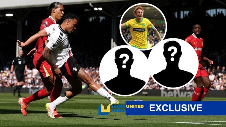 LUN exclusive banner with Rodrigo Muniz (left) and Josh Sargent with mystery player insets (right)