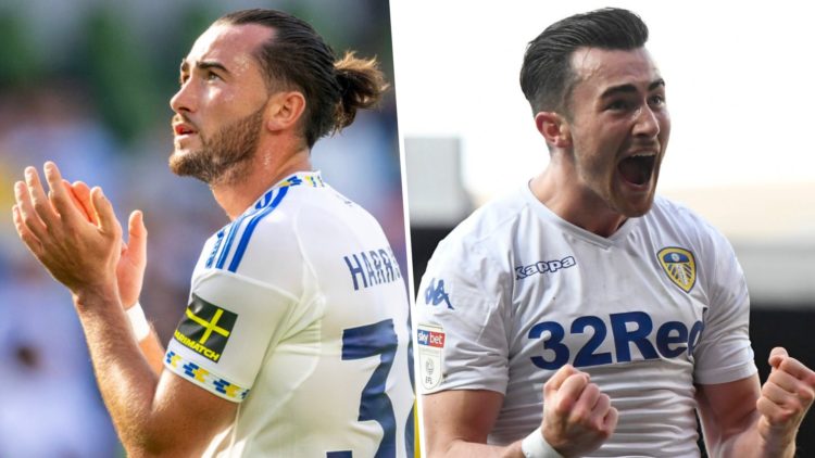 Jack Harrison playing for Leeds United.