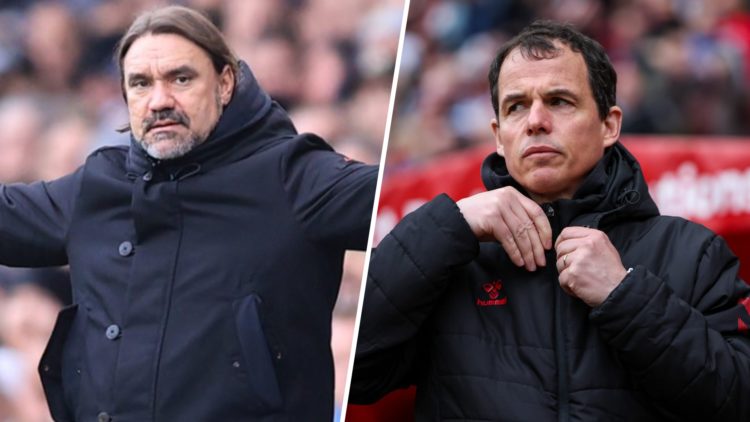 Daniel Farke Leeds United manager. Regis Le Bris Sunderland manager.