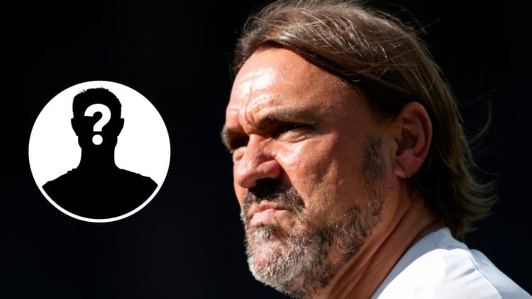 Daniel Farke looks on during Leeds' friendly against Leicester.