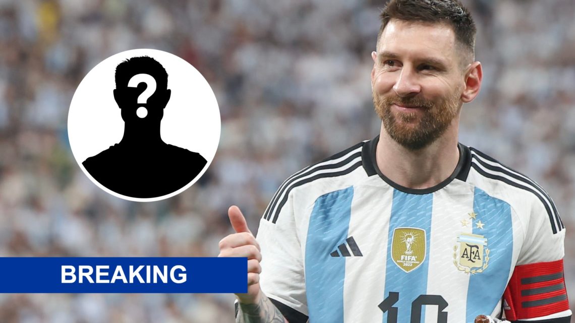 Lionel Messi ahead of a game between Argentina and Australia in 2023.