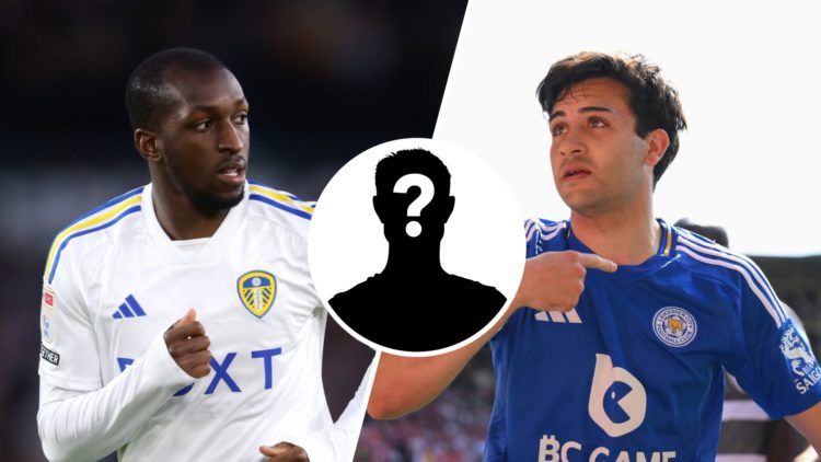Leeds United's Glen Kamara (left) and Facundo Buonanotte of Leicester City (right)