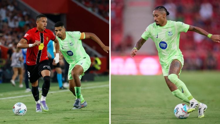 Mateo Joseph and Raphinha do battle as Barcelona beat Mallorca.