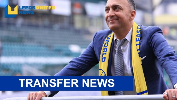 Leeds United chairman Paraag Marathe looks on.