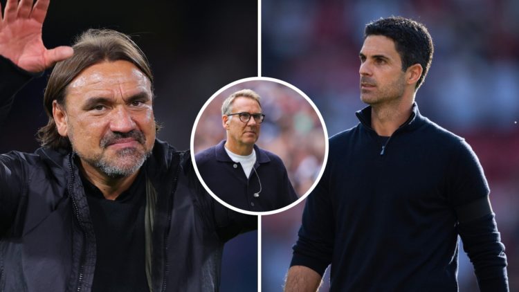Paul Merson predicts clash between Daniel Farke's Leeds and Mikel Arteta's Arsenal.