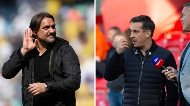 Gary Neville backs Daniel Farke's Leeds to go down despite Everton win.
