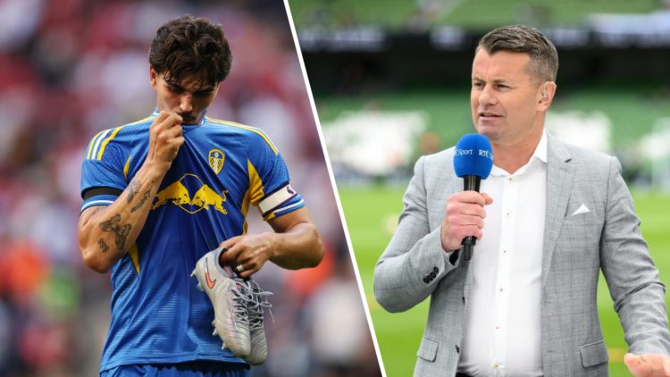Leeds United defender Pascal Struijk (left) and pundit Shay Given (right)