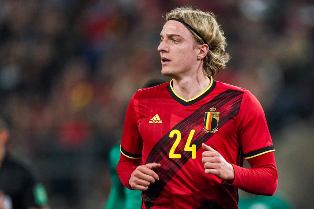 Sebastiaan Bornauw in action for Belgium.
