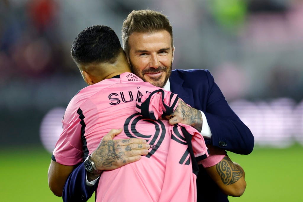 David Beckham and Luis Suarez at Inter Miami.