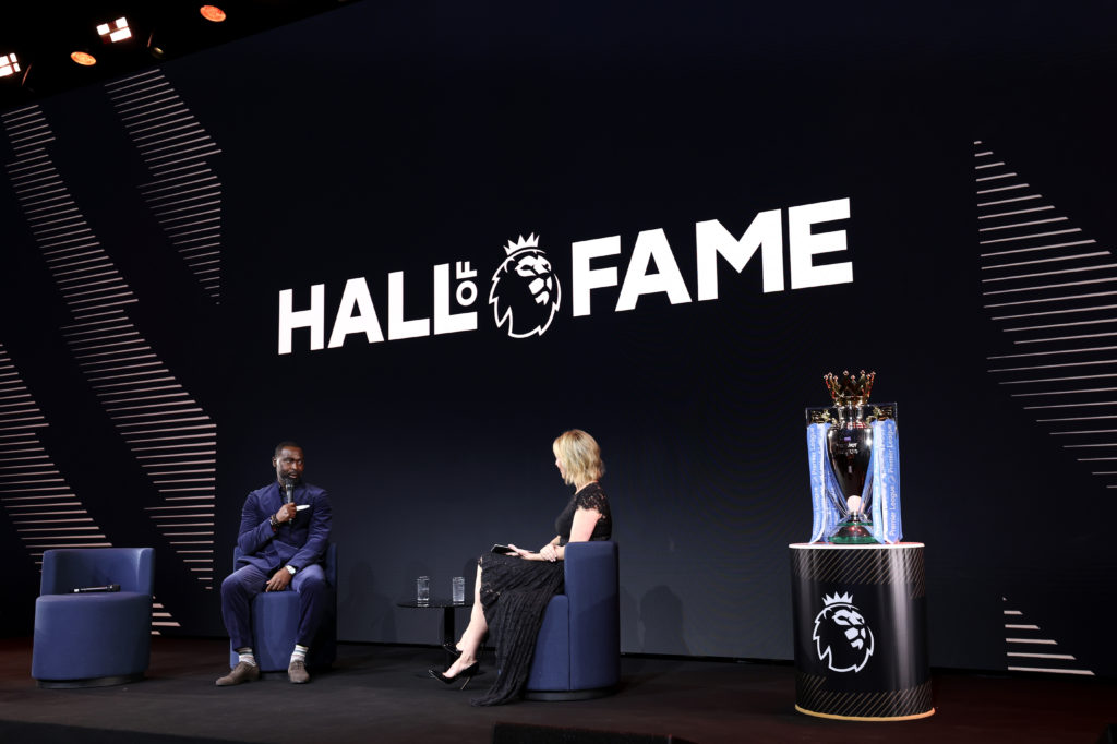 Andy Cole is inducted into the Premier League Hall of Fame.