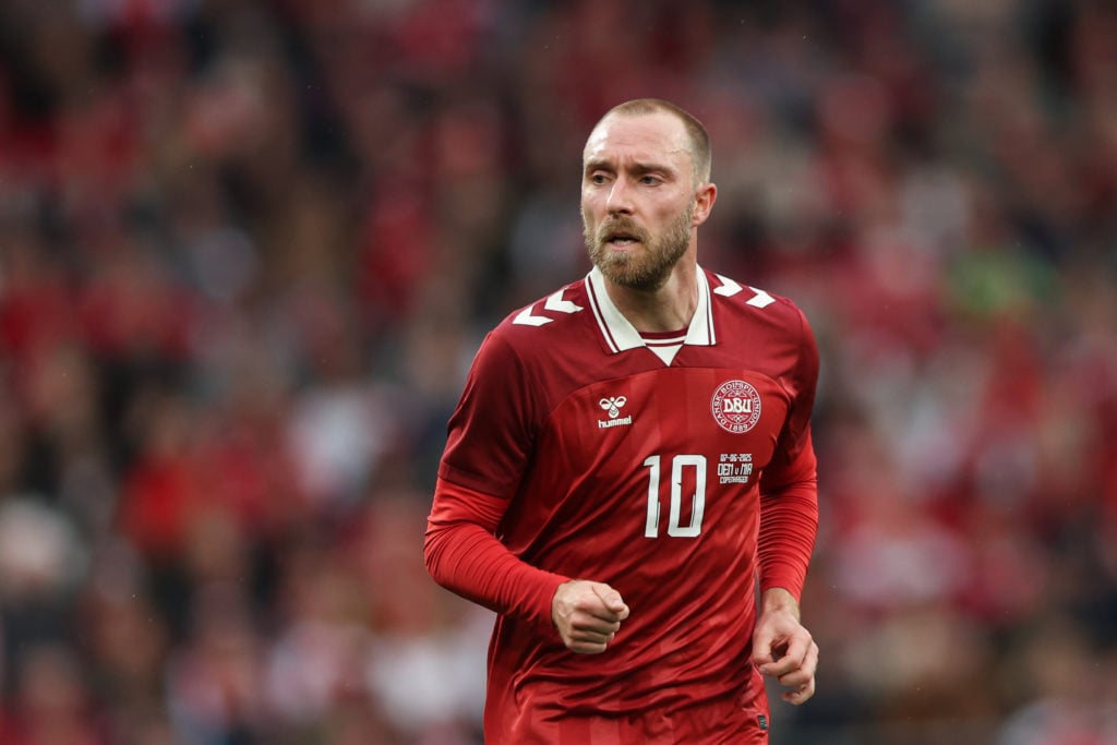 Christian Eriksen in action for Denmark.