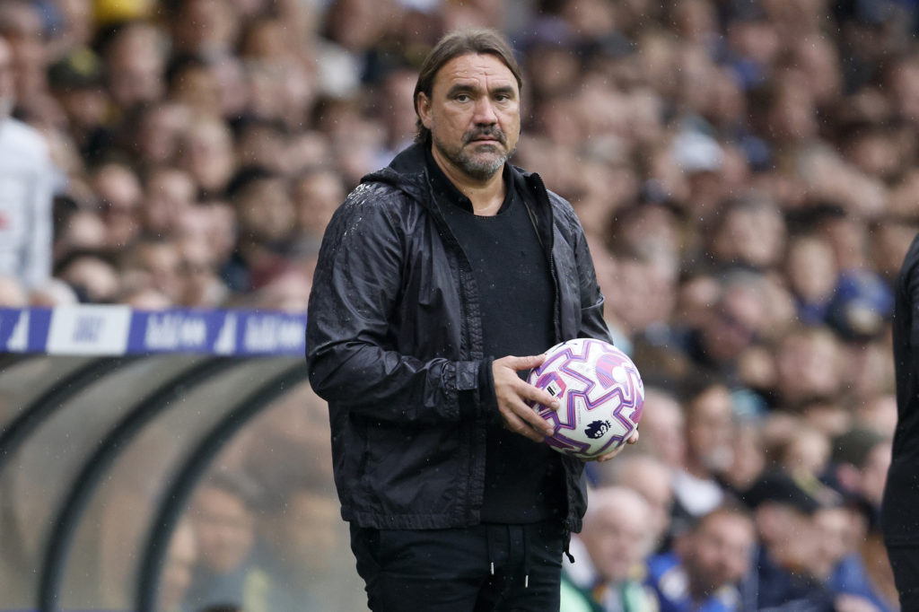 Daniel Farke during a Leeds game.