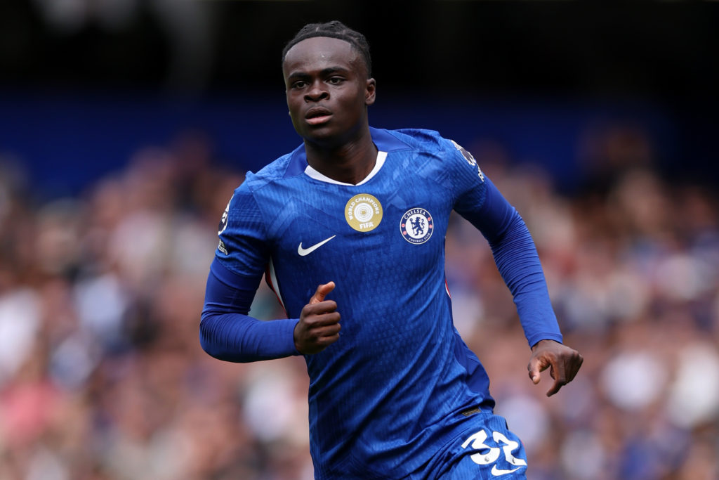 Tyrique George in action for Chelsea.