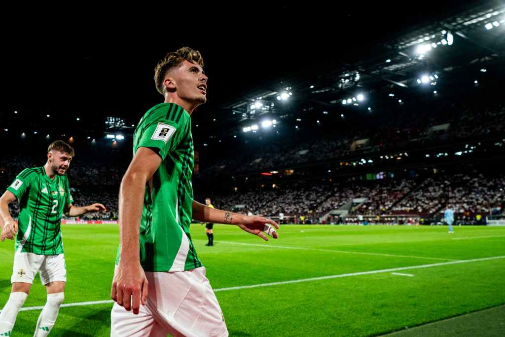 Germany v Northern Ireland - Isaac Price celebrates goal