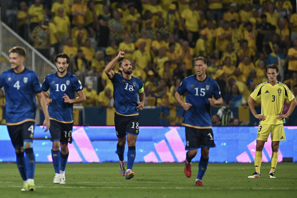 Muriqi scores for Sweden.