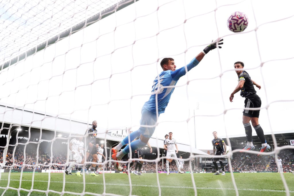 Karl Darlow fails to stop Gabriel Gudmundsson's header.