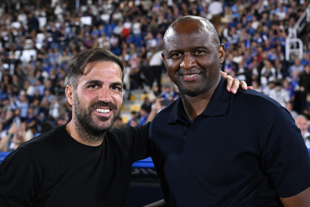 Cesc Fabregas and Patrick Vieira