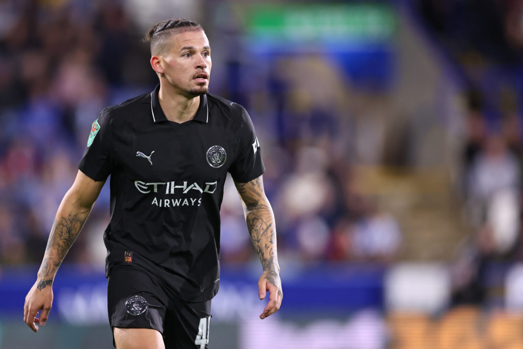 Kalvin Phillips in action during Huddersfield Town v Manchester City - Carabao Cup Third Round