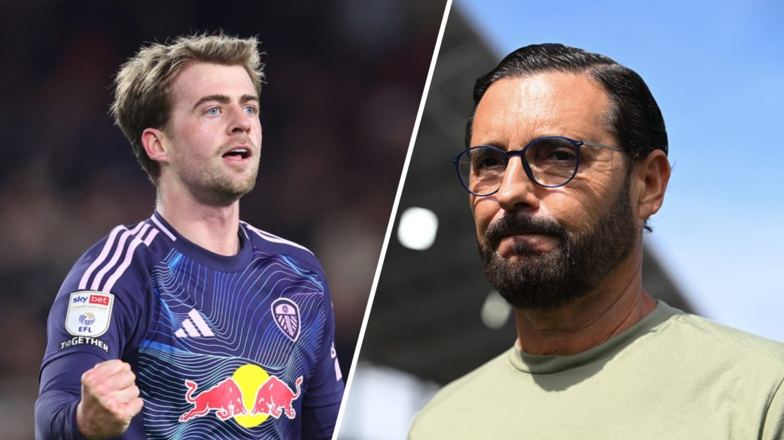 Split image of former Leeds United forward Patrick Bamford and Getafe manager Jose Bordalas