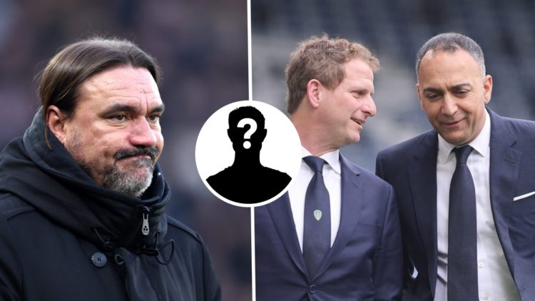 Leeds United manager Daniel Farke (left) and chairman Paraag Marathe (right)