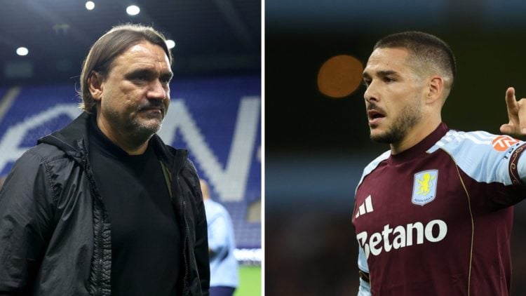 Daniel Farke and Emi Buendia.