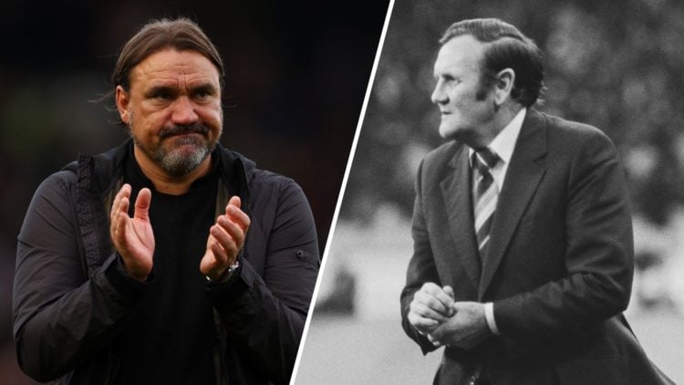 Split image of Leeds United boss Daniel Farke and former boss Don Revie