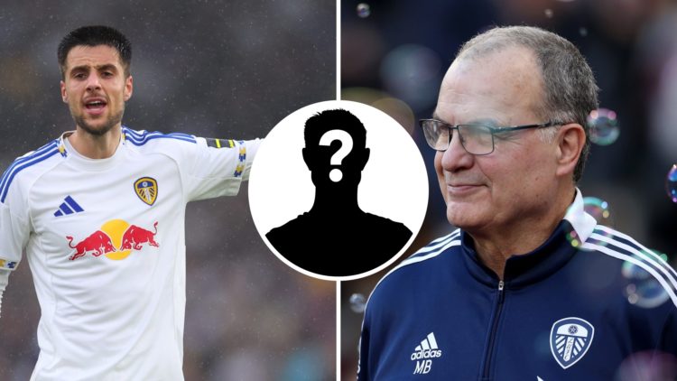 Ilia Gruev in action for Leeds, and Marcelo Bielsa during his time as Leeds manager.