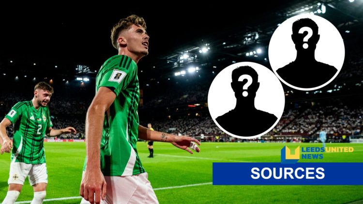 Isaac Price midfielder for Northern Ireland and West Brom (left) and LUN sources banner