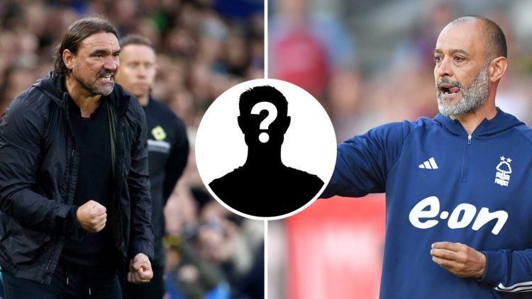 Leeds and Forest managers Daniel Farke and Nuno Espirito Santo.