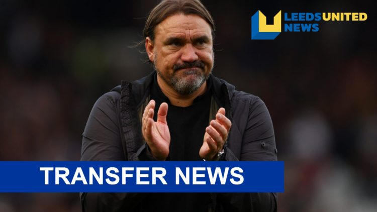 Leeds United manager Daniel Farke applauds the fans.