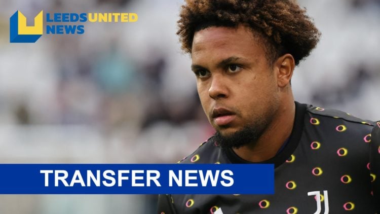 Juventus player Weston McKennie in action.