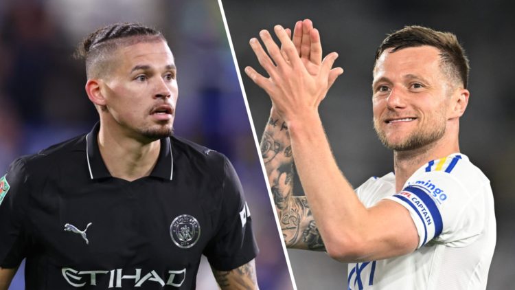 Split image of former Leeds United players Kalvin Phillips and Liam Cooper