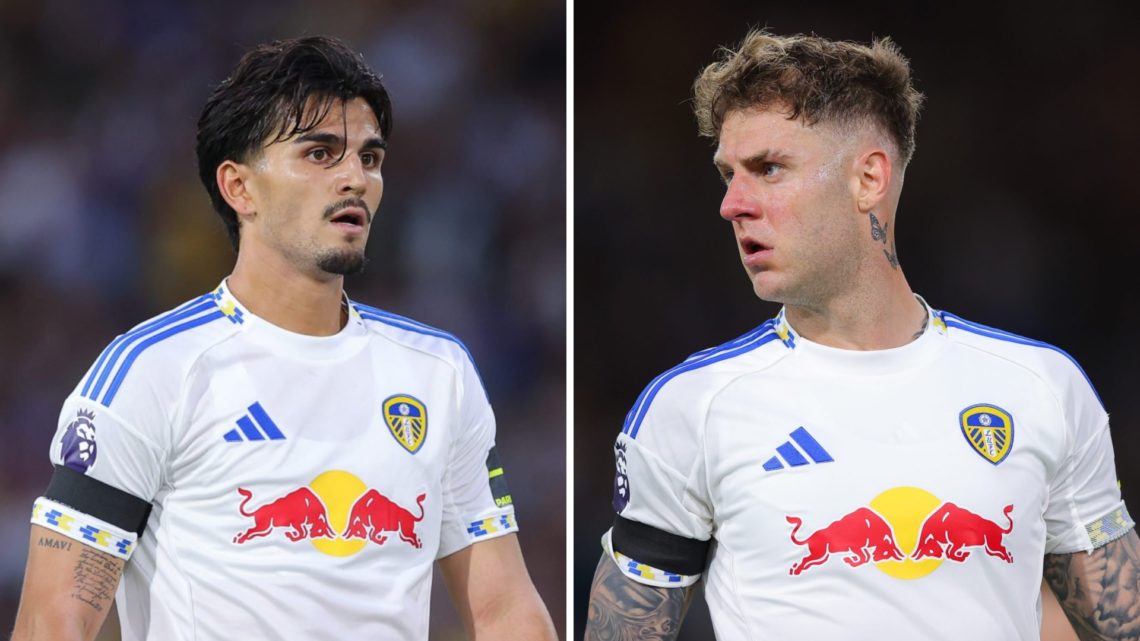 Split image of Leeds United defenders Pascal Struijk and Joe Rodon