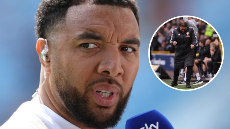 Pundit Troy Deeney (left) and Leeds United manager Daniel Farke (right)