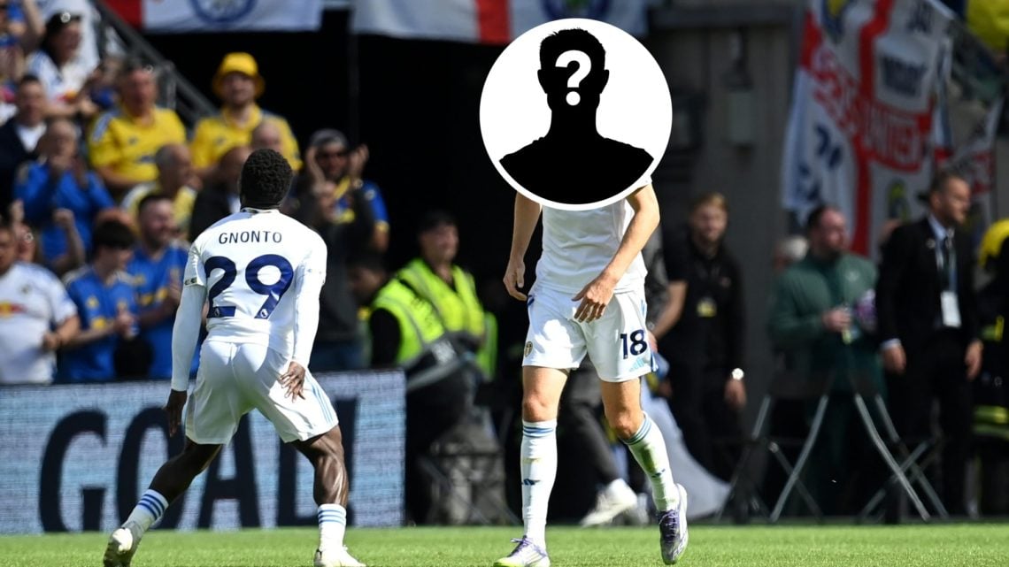 Leeds United duo Willy Gnonto and Anton Stach with mystery player inset