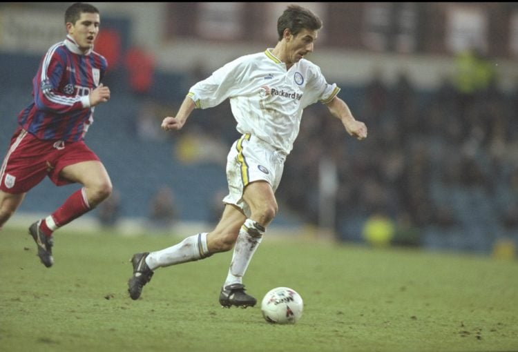 25 Jan 1997:  Ian Rush of Leeds in action. During the FA Cup third round replay between Leeds United and Crystal Palace at Elland Road in Leeds. Le...
