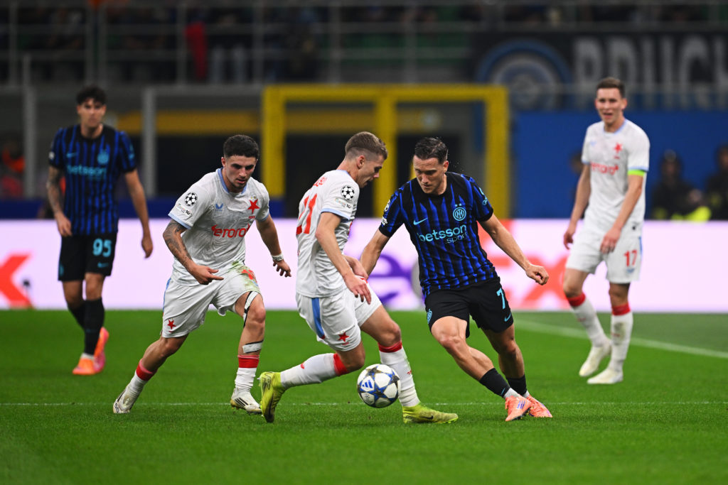 Piotr Zielinski in action for Inter.